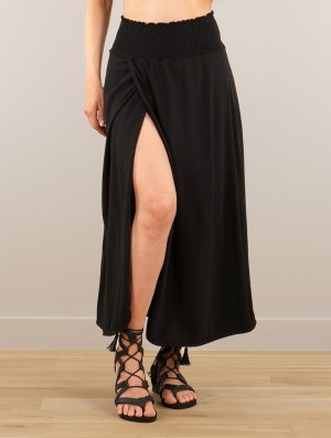 Jupe Toonzshop Dune Wrap Long Skirt Femme Noir | UWKT93041