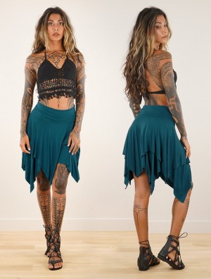 Jupe Toonzshop Manoï 2 In 1 Skirt Top Femme Bleu | KYWC75963