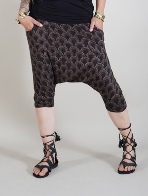 Pantalon Toonzshop Komodo Drop Printed Harem Pants Femme Marron | IZWL98146
