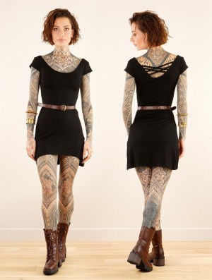 Peignoir Toonzshop Layläa Short Sleeve Dress Femme Noir | SUBN51928