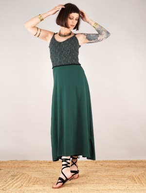 Peignoir Toonzshop Nymph Long Dress With A Crochet Chest Femme Bleu Grise | LHSX02915